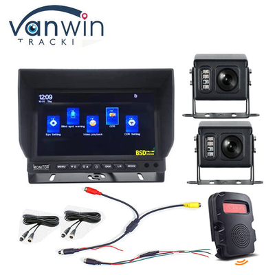 7/9/10.1 inci IPS Rear View Monitor AI Kiri / Kanan / Deteksi Titik Buta Belakang Membalik AI MDVR