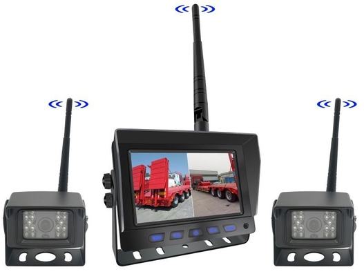 AHD Digital Wireless Car Reversing Backup Camera Kit Forklift Truck Van Wireless TFT Car Monitor Sistem