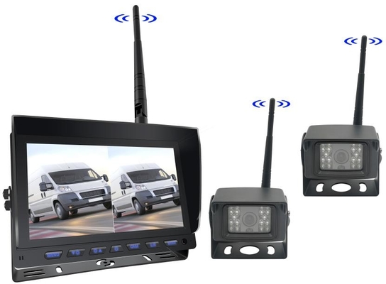 Kit monitor mobil TFT tampilan belakang Monitor mobil IPS nirkabel 9ich AHD 1080P
