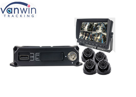 720p AHD 1080P 4G GPS 4CH mobile dvr sistem untuk truk bus