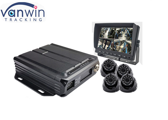 720p AHD 1080P 4G GPS 4CH mobile dvr sistem untuk truk bus