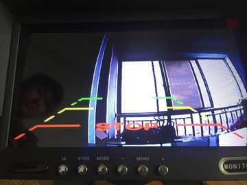 Definisi Tinggi 170 sudut lebar Tampak belakang Kamera dengan monitor kaca spion