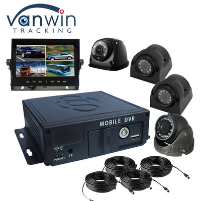 Perangkat lunak gratis FHD 4CH kartu SD Mobile DVR dengan baterai isi ulang & Super kondensor