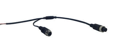 Adaptor audio kamera mobil, 4 Pin Female to male connector wire untuk kamera &amp;amp; pick-up / micphone eksternal
