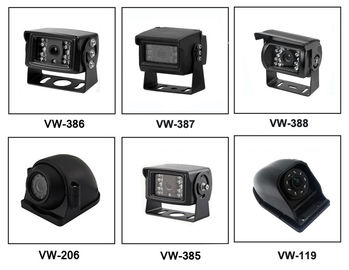 DVR Mobil Monitor TFT 4 Saluran 7 inci dengan 4 Kamera / fungsi Perekaman untuk Truk