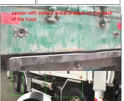 0.4-5m Detection Range Anti-Collision Radar System dengan display LED besar dan alarm bip