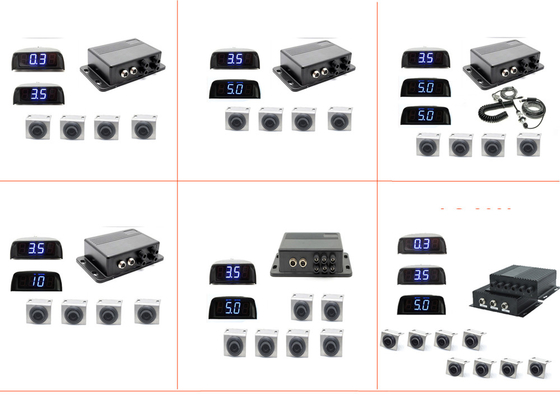 0.4-5m Detection Range Anti-Collision Radar System dengan display LED besar dan alarm bip