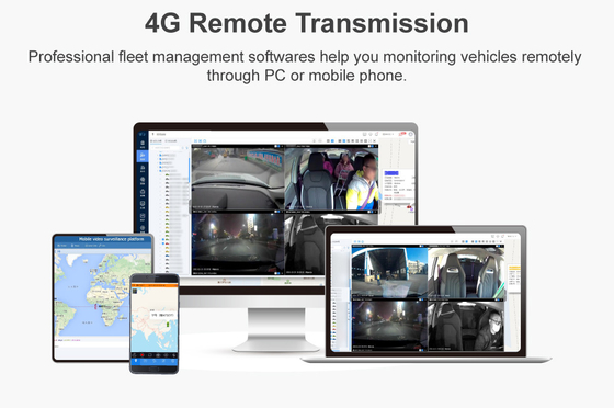 2CH Platform Gratis Dash Cam DVR Mobil 4G GPS MDVR dengan Sudut Vertikal 180 derajat