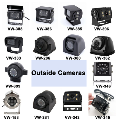 Hot Sale 9 inci 1024*600 AHD Quad Display Mobil Truk Sistem Kamera Keamanan Dengan Fungsi Rekaman