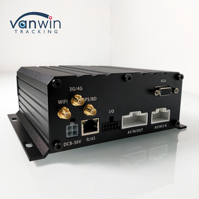 8-Channel Hard Disk SD Card Mobile DVR H.264 Car MDVR untuk pemantauan keselamatan kendaraan