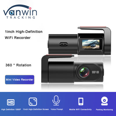ADAS HD Night Vision Parking Monitoring Mobile Internet WIFI Tersembunyi 360 ° 1 Inch Driving Recorder