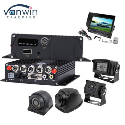 Kendaraan dipasang DVR4 Recording Host Kamera Penerbangan Interface Display VGA Interface High Definition Monitor