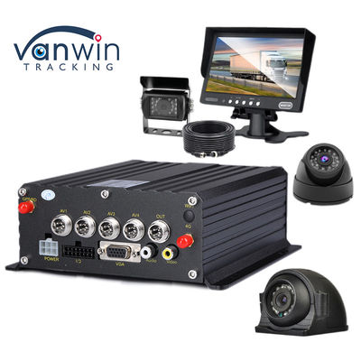 4CH 1080P H.265 SD Card Mobile DVR GPS Tracker Untuk Instrumen Rekaman Mobil