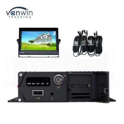 DC 12V 36V H.265 4CH HD 1080P Car Mobile DVR Dash Cam Recorder dengan Transfer Wireless