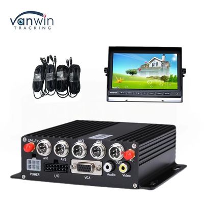 DC 12V 36V H.265 4CH HD 1080P Car Mobile DVR Dash Cam Recorder dengan Transfer Wireless