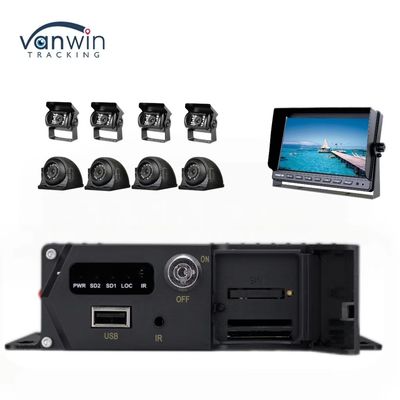 8CH 1080P H.265 HD GPS Vehicle Mobile DVR Recorder dengan output 12V 2.5A dan 5V 2A