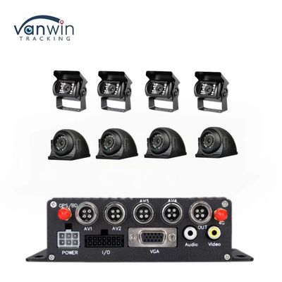 8CH 1080P H.265 HD GPS Vehicle Mobile DVR Recorder dengan output 12V 2.5A dan 5V 2A