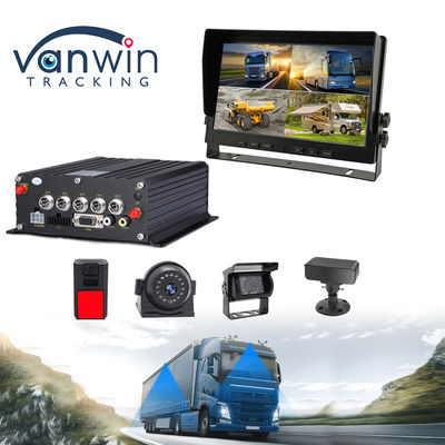 Kendaraan 1080P H.265 4CH SD Mobil Mobile DVR Dash Cam Recorder