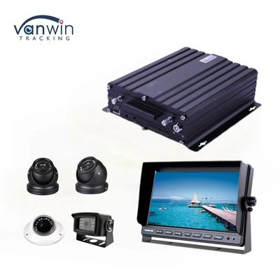 H.265 4CH HD Vehicle Mobile DVR 1080P AI Car Recorder Dengan Alarm Input Pulse Speed Input