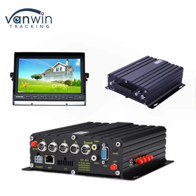 H.265 4CH HD Vehicle Mobile DVR 1080P AI Car Recorder Dengan Alarm Input Pulse Speed Input