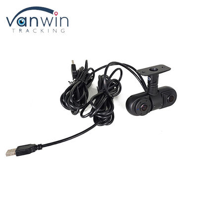 Bus Dual lensa sudut lebar 2CH 1080P HD di dalam depan kamera mobil usb dengan sensor CMOS / CCD