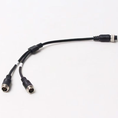 6-Pin Aviation Wanita untuk ganda 4P pria Kabel Adaptor Penerbangan untuk sistem keamanan kendaraan