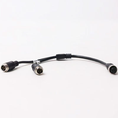 6-Pin Aviation Wanita untuk ganda 4P pria Kabel Adaptor Penerbangan untuk sistem keamanan kendaraan
