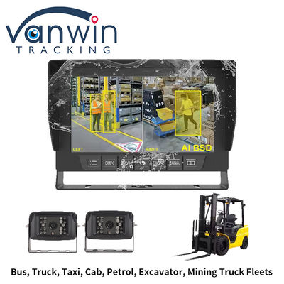 IP69K 7 / 10.1 Inch Waterproof AHD Quad TFT Car Monitor Display Untuk Kendaraan Universal