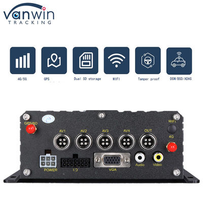 4G GPS WIFI Dual SD Card 4 Channel MDVR 1080P HDD AI DVR untuk Bus Cars Floklift