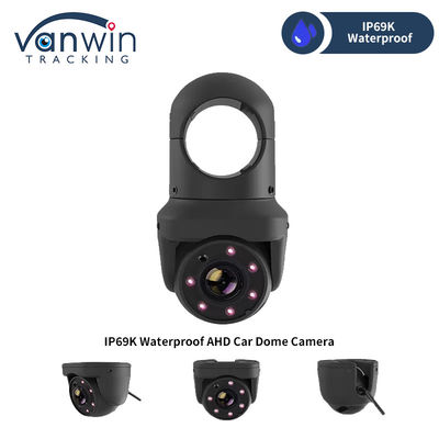 Mini AHD 6 Lampu IR IP69K Waterproof Car Dome Kamera Untuk Truk Bus Dengan Pengawasan Malam