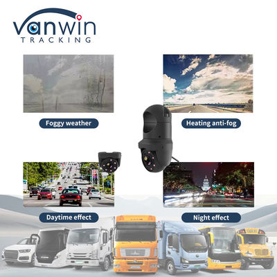 Mini AHD 6 Lampu IR IP69K Waterproof Car Dome Kamera Untuk Truk Bus Dengan Pengawasan Malam