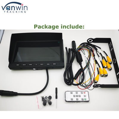 7 Inci Realtime GPS 4G AHD 4CH Monitor TFT Tampilan Monitor Mobil untuk Mobil Bus Truk