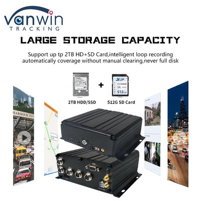 8 Channel 1080P AHD Mobile DVR Kendaraan CCTV MDVR 2TB HDD Untuk Truk Taksi Bus