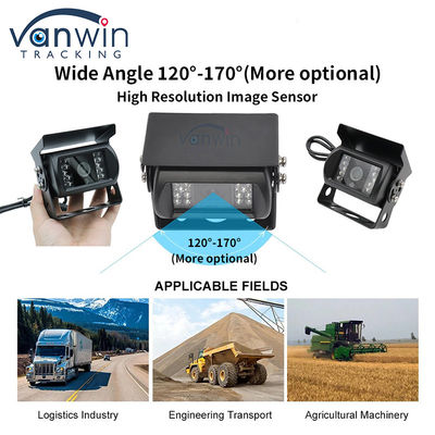 Kamera Pengawasan Mobil Super Wide Angle IP68 1080P AHD Untuk Bus Truk Trailer Van Kamera Kendaraan
