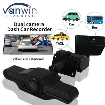 2 Kamera Lensa 2,9 Inci AHD Dash Cam Recorder Dengan Super Wide Angle Dual Lens Video Recorder