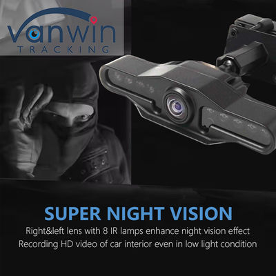 2 Kamera Lensa 2,9 Inci AHD Dash Cam Recorder Dengan Super Wide Angle Dual Lens Video Recorder