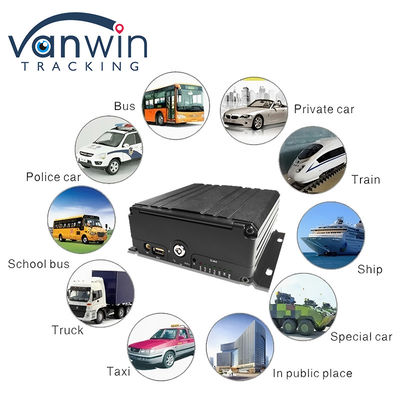 4G 6 Channel H. 265 HDD Mobil Mobile DVR Untuk Kamera Keamanan Kendaraan