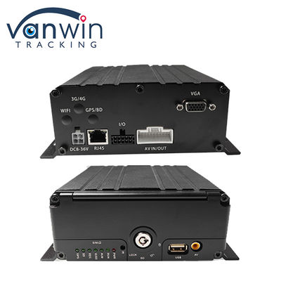 4G 6 Channel H. 265 HDD Mobil Mobile DVR Untuk Kamera Keamanan Kendaraan