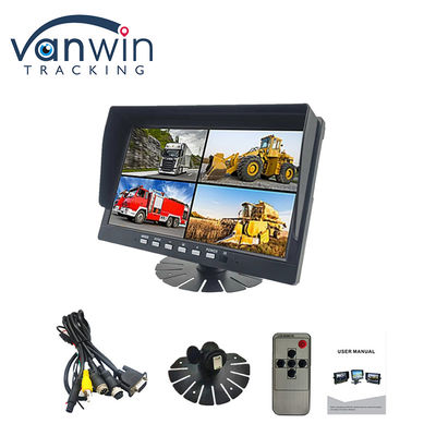 10.1 inci IPS Keamanan TFT Mobil Monitor HD 1080P Tampilan Untuk Truk Bus Kendaraan Kamera