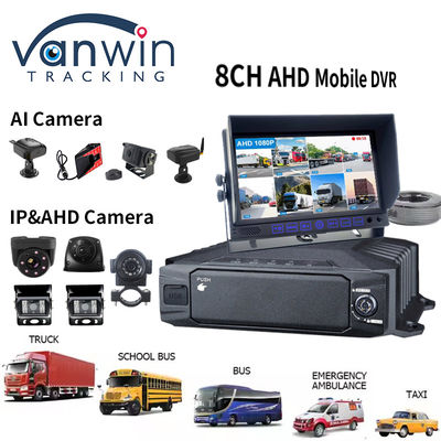 1080p HDD 8ch Mobile DVR 4g GPS WIFI MDVR Kit Sistem Kamera Untuk Pelacak Kendaraan Keamanan Mobil