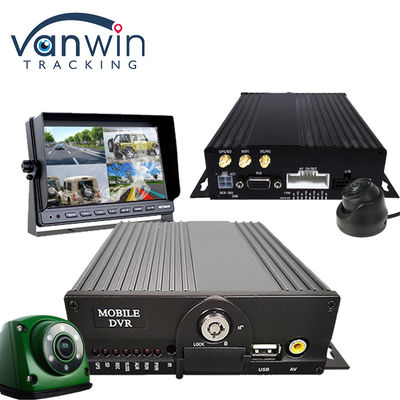 4CH Dual SD Card GPS MDVR Kamera Dengan 4G WiFi Mobile DVR Sistem Keamanan Bus Sekolah