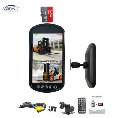 Monitor Kaca Spion Mobil 7 Inci Monitor Tampilan Layar Terpisah Empat Arah AHD Truk
