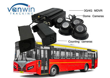 Pemantauan Kamera Real-Time 3G / 4G Perekam dengan Bus People Counter GPS Tracking OSD