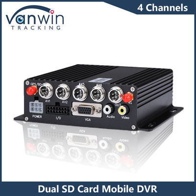 4CH HD Kamera Mobil Dual SD Card Mobile DVR 4G GPS 1080P MDVR H.265 Video Recorder