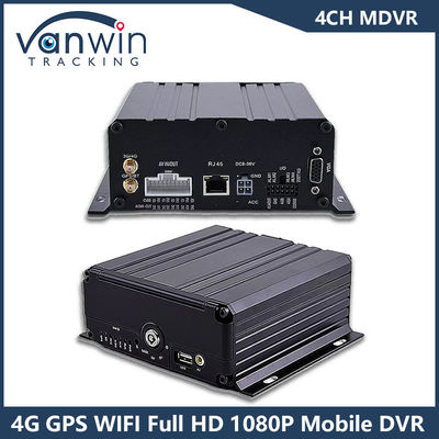 4CH GPS 4G WiFi Mobile DVR Full HD 1080P Kamera Mobil HDD Mdvr Untuk Bus Van Kendaraan Truk