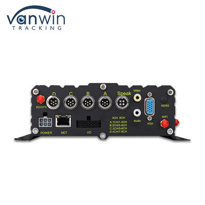 ADAS DMS BSD AI Vehicle Fleet Cam Mobil Dengan 8CH WiFi GPS 4G Live View Mobile DVR Untuk Mobil