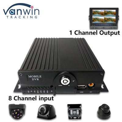 8CH AHD Dual SD Card Mobile DVR System 4G WIFI GPS MDVR Untuk Live View