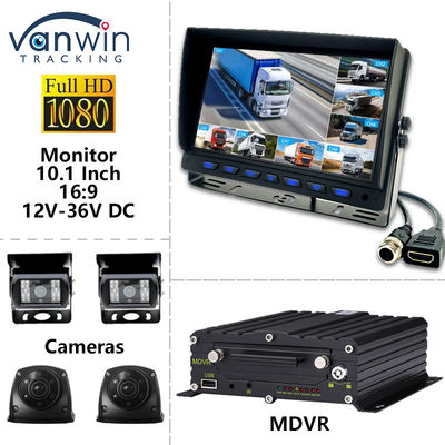 10.1 inci AHD Car Screen Display 8CH MDVR Kamera 1080P Warna Sistem Monitor Mobil TFT