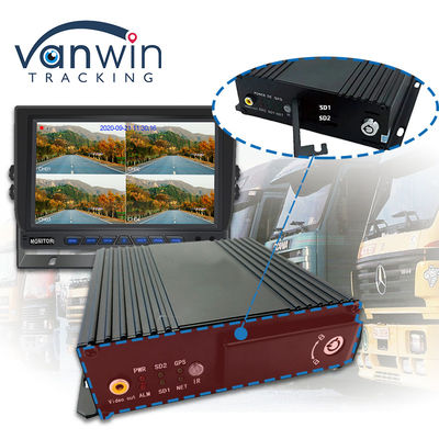 MAX 512GB Dual SD Card Storage 4CH Mobile DVR Dengan 4G GPS 1080P Full HD SD Card Mdvr