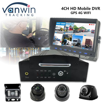 4 Channel HDD SSD Mobile DVR 1080P 4G WiFi GPS MDVR Kendaraan Kamera Mobil CCTV System